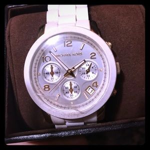 White Michael Kors watch